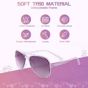 FONHCOO Polarized Kids Sunglasses for 5-10 Years