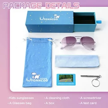 FONHCOO Polarized Kids Sunglasses for 5-10 Years