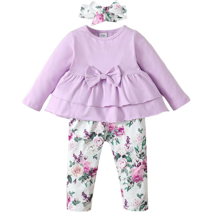 XUANHAO Baby Girl Clothes Set for Fall Winter 3-24M