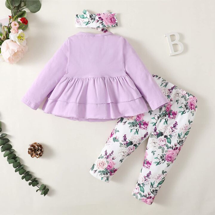 XUANHAO Baby Girl Clothes Set for Fall Winter 3-24M
