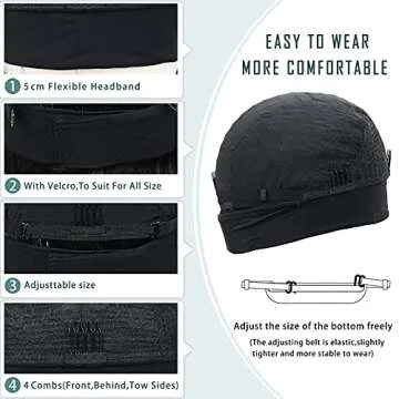 GOWIT Short Headband Wig 10 Inch Bob Headband Wigs for Black Women Glueless Half Wigs Heat Resistant Synthetic Headband Wig for Cosplay Party Daily Use(10",HL6/30/27)