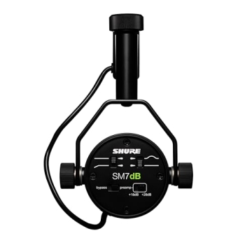 Shure SM7dB Microphone with Built-In Preamp for Streaming