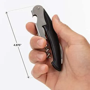 Durable Ergonomic Wine Bottle Opener Corkscrew Tool