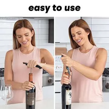 Durable Ergonomic Wine Bottle Opener Corkscrew Tool