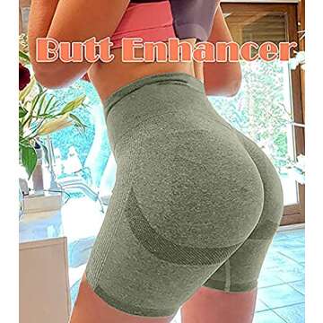 OQQ Women's Butt Lifting Yoga Shorts for Activewear Style