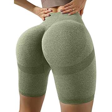 OQQ Women's Butt Lifting Yoga Shorts for Activewear Style