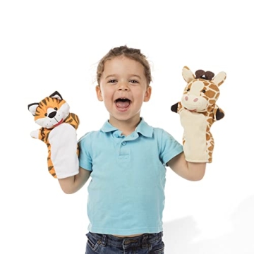 Melissa & Doug Zoo Friends Hand Puppets for Imaginary Play