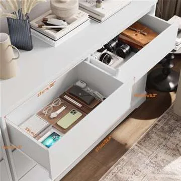 FOTOSOK Modern 6 Drawer Dresser for Stylish Storage