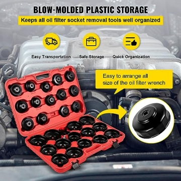VEVOR 30PCS Oil Filter Socket Set - Efficient and Durable
