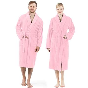 DAN RIVER Bathrobe Made with 100% Ringspun Cotton for Men and Women Pack-1 | Highly Absorbent Perfec...