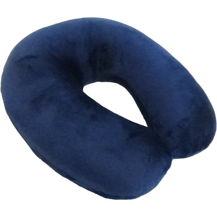 Feather Soft Microfiber Neck Pillow in Navy