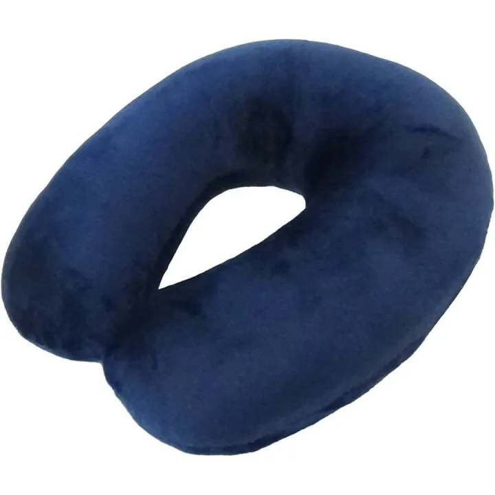 Feather Soft Microfiber Neck Pillow in Navy