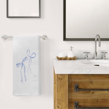 Kemingni Blue Coquette Kitchen Towels, 16x24 Inches