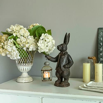 Mr. Rabbit Lantern Statue for Home and Garden
