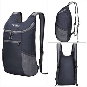 G4Free Lightweight Packable Hiking Backpack for Men Women Small Hiking Daypacks Foldable Shoulder Pa...