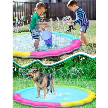 Durable Jasonwell Splash Pad Sprinkler for Kids and Pets