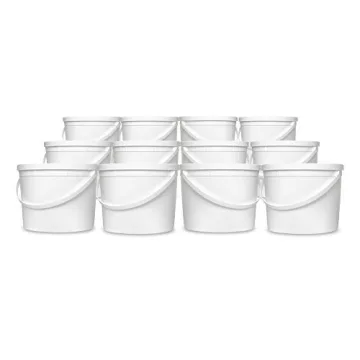 1 Gallon Food Grade Buckets with Lids - Set of 5