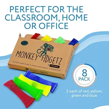 Monkey Fidgetz - 8-Pack Fidget Toys for Stress Relief