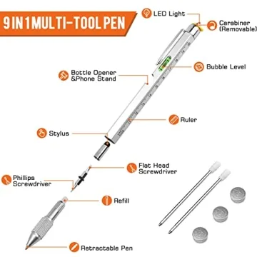 9 in 1 Multitool Pen – Perfect Gift for Any Occasion