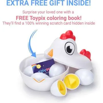 Mama Hen Chicken Toy with Sorter and Play Eggs