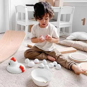 Mama Hen Chicken Toy with Sorter and Play Eggs