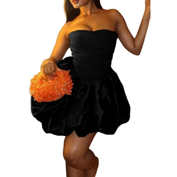 Elegant LAJIOJIO Sexy Strapless Tube Mini Dress - Comfortable & Stylish Cocktail Dress