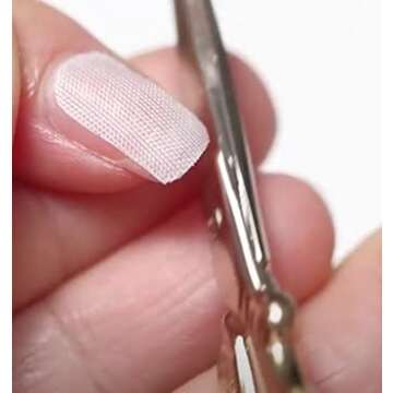 SHEBA NAILS Silk Nail Wrap Self- Adhesive Pre Cut Fingers - Pink, 70 Finger Tabs