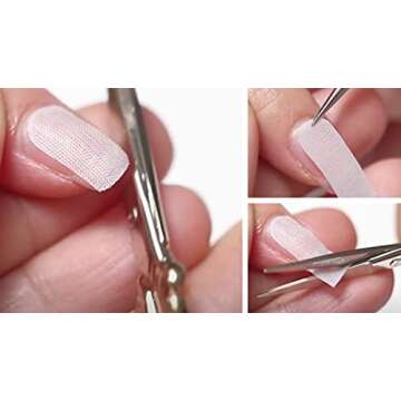 SHEBA NAILS Silk Nail Wrap Self- Adhesive Pre Cut Fingers - Pink, 70 Finger Tabs