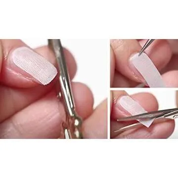 SHEBA NAILS Silk Nail Wrap Self- Adhesive Pre Cut Fingers - Pink, 70 Finger Tabs