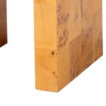 bali & pari Revelle Modern and Contemporary Real Mappa Burl Wood End Table