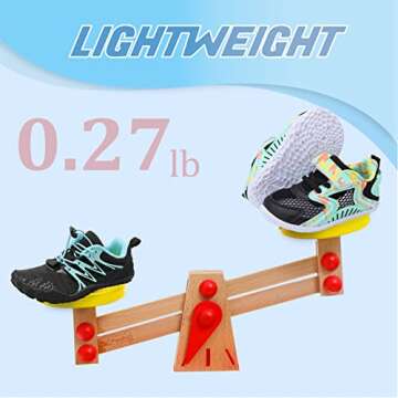 L-RUN Barefoot Tennis Shoes Athletic Sneakers for Kids Breathable Sneakers for Kids Girls Boys Black M US 5-5.5 Toddler