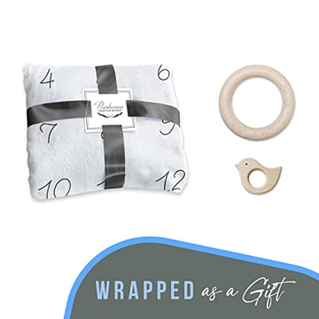 Paishanas Baby Monthly Milestone Blanket for Newborns