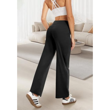COPYLEAF Wide Leg Yoga Pants with Pockets for Women