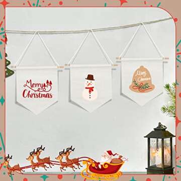 Boao 4 Pcs Boho Classroom Decor Hanging Classroom Decorations Wall Display Banners Elementary Wall Art Banner Welcome to Teacher Gift (Classic,White)