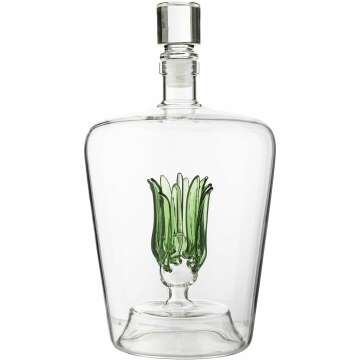 Elegant Tequila Decanter - Agave Plant Design 25 oz