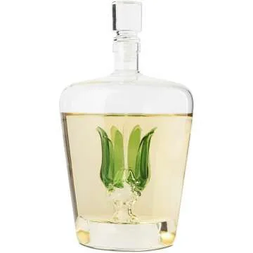Elegant Tequila Decanter - Agave Plant Design 25 oz