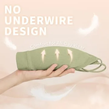 KCDDUMK 4 Pieces Cami Bras - Women's V-Neck Padded Seamless Straps Bralette Everyday Basic Sleeping Bra