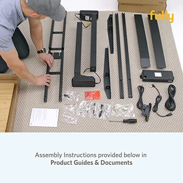 Jarvis Fully Standing Desk 60" x 30" Natural Bamboo Top - Electric Adjustable Desk Height from 25.5" to 51" with Memory Preset Controller (Rectangle, Alloy Frame)