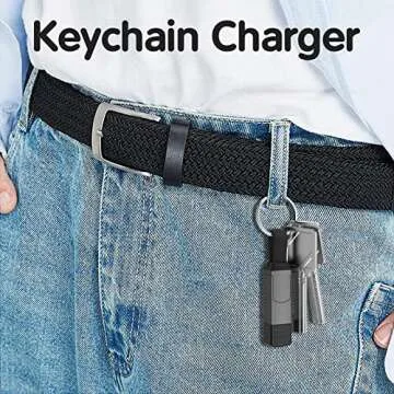 2Pack Multi Charging Cable with Magnetic Keychain