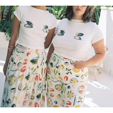 Chloefairy Women's Y2K Crop Top for Summer Fun