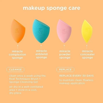 Real Techniques Miracle Sponge & Case for Dewy Makeup
