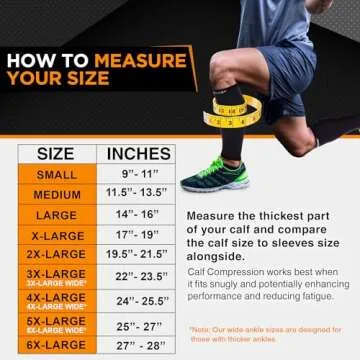 Doc Miller Compression Calf Sleeve for Men & Women