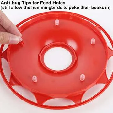 Juegoal 12 oz Hummingbird Feeder with 12 Port Access