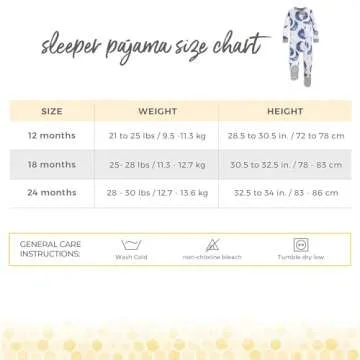 Burt's Bees Baby baby boys Pajamas, Zip-front Non-slip Footed Pjs, Organic Cotton and Toddler Sleepers, Indigo Hello Moon, 24 Months US