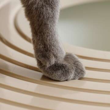 Large Round Top Entry Cat Litter Box for Stylish Spaces