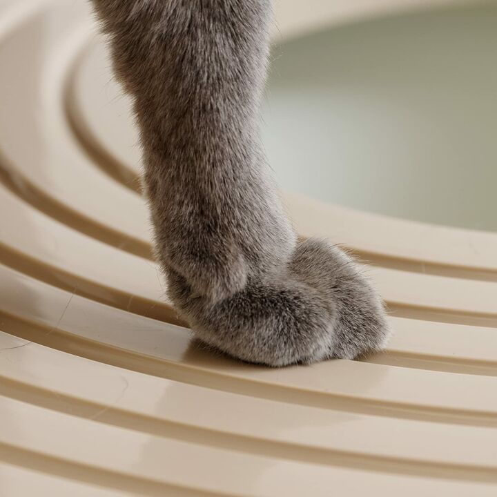 Large Round Top Entry Cat Litter Box for Stylish Spaces