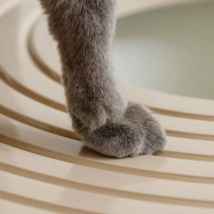 Large Round Top Entry Cat Litter Box for Stylish Spaces