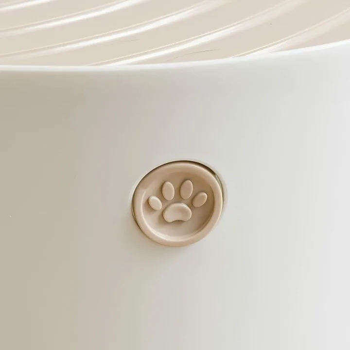 Large Round Top Entry Cat Litter Box for Stylish Spaces