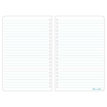 Rite in the Rain Weatherproof Side Spiral Notebook, 4.625" x 7", Yellow Cover, Journal Pattern (No. 393)