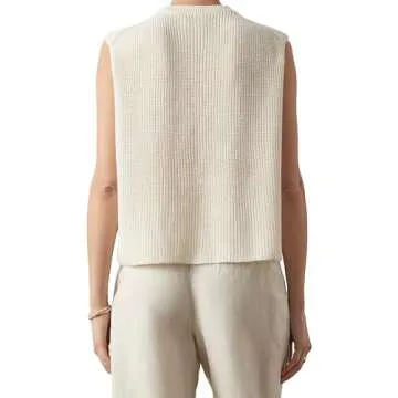 Stylish VELVET BY GRAHAM & SPENCER Linen Sweater Vest